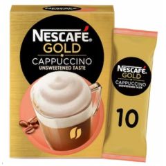 Nescafe, Gold Cappuccino Unsweetened, 10x10x14.2g