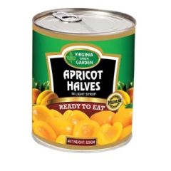 Virginia Green Garden, Fruit, Apricot Halves, 12x825g
