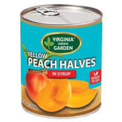 Virginia Green Garden, Fruit, Peach Halves, 24x825g