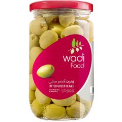 Wadi Food, Olives Green, Pitted In Btl, 12x340g