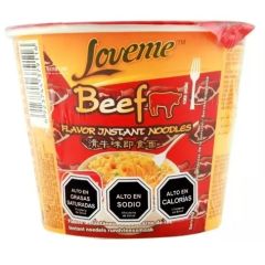 Love Me, Noodles, Cup Beef Flavour, 12x65g