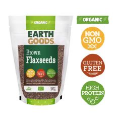 Earth Goods, Flaxseeds Brown, 12x340g