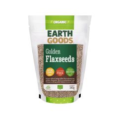 Earth Goods, Flaxseeds Golden, 12x340g