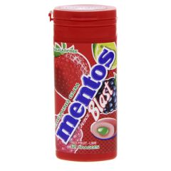 Mentos, Gum Red Fruit Lime Bottle, 60x24g
