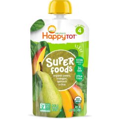 Happy Family, Super Foods Pears Mangos & Spinach Organic, 2x8x120g