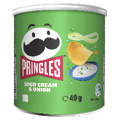 Pringles, Sour Cream & Onion, 12x40g