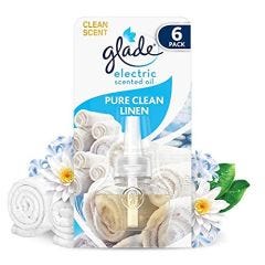 Glade, Electric Scented Oil Clean Linen Refill, 6x20ml