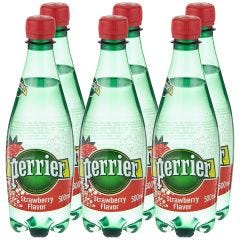 Perrier, Sparkling Water Pet Bottle Strawberry Flavor, 4x6x500ml