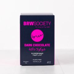 BRW Society, Dark Chocolate - Coffee Bags 10*100G, 10x10x100g