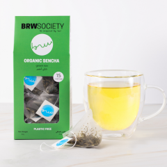 BRW Society, Organic Sencha Green Teabags 15, 20x15ct