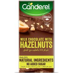 Canderal Natural Choco Milk Hazelnut, 12x75g