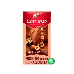 Cote D'Or, Bloc Milk Chocalte Whole Hazelnut, 12x200g