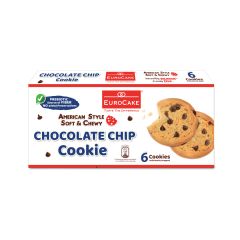Eurocake, Soft & Chewy Chocolate Chip Cookie, 12x9x28g