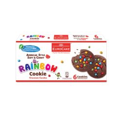 Eurocake, Soft & Chewy Rainbow Cookie, 12x9x28g