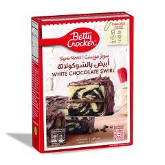 Betty Crocker, Supermoist White Chocolate Swirl Cake, 12x500g