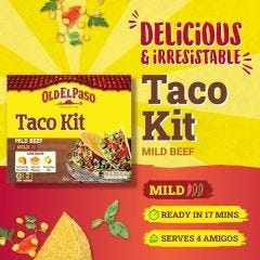 Old El Paso, Taco Kit Mild Beef, 8x308g
