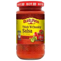 Old El Paso, Thick 'N Chunky Original Salsa Hot, 12x226g