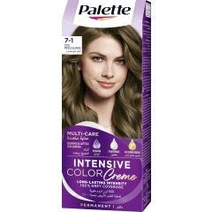 Palette, Intensive Color Creme 7-1 Medium Ash Blonde, 10x1ct