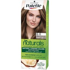 Palette, Naturals Permanent Color Creme 6-0 Dark Blonde, 10x1ct