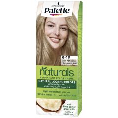 Palette, Naturals Permanent Color Creme 8-16 Ash Light Blonde, 10x1ct