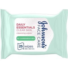 Johnson's Daily Essentials Wipes Essential Oily & Combination Skin, 6x25ct