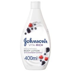 Johnson's Vita Rich Replenishing Body Lotion Raspberry, 12x400ml