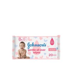 Johnson's Baby Gentle Allover Wipes 20'S?12/20, 12x20ct