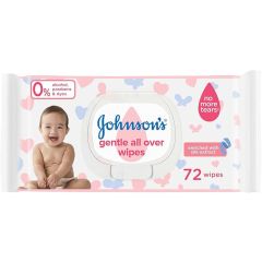 Johnson's Baby Gentle Allover Wipes 72'S?12/72, 12x72ct