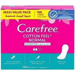 Carefree Cotton Perfume Free 5/100 Pcs, 5x100ct