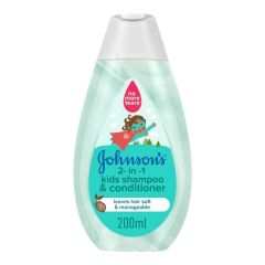 Johnson's 2-In-1 Kids Shampoo & Conditioner, 24x200ml