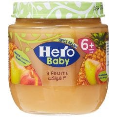 Hero Baby, 3 Fruits, 12x125g