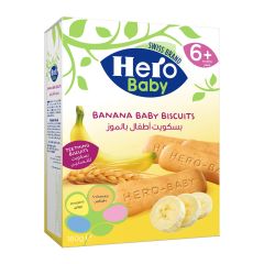 Hero Baby, Banana Biscuits, 6x180g