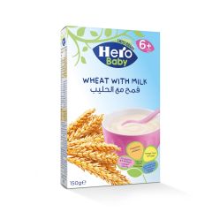 Hero Baby, Cereals Wheat With Milk, 12x150g
