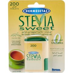 Hermesetas, Stevia Sweetner Tabs, 12x200ct