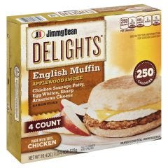 Frozen-Jimmy Dean, Delights Sausage, Egg & Cheese 4 Biscuits, 6x20.4Oz