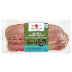 Frozen-Applegate, Turkey Bacon Sliced, 12x8Oz