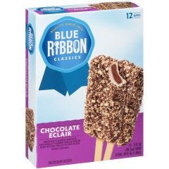 Frozen-Blue Ribbon, Chocolate Éclair Bars 12 Pack, 6x36Fz