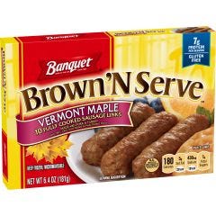 Frozen-Banquet, Brown 'N Serve Maple Links , 12x6.4Oz