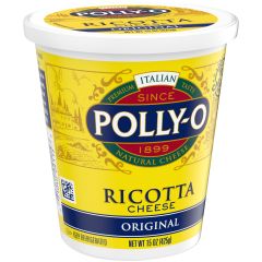 Frozen-Pollio, Polly O Original Whole Milk Ricotta Cheese Tub, 12x15Oz
