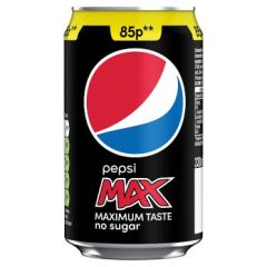 Pepsi Max No Sugar 24X330Ml