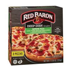 Frozen-Red Baron Pizza, Supreme Singles, 12x11.5Oz