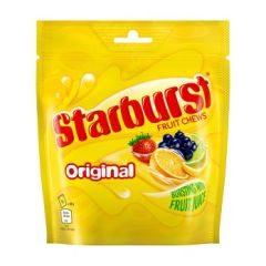 Starburst Vegan Chewy Sweets Fruit Flavoured Pouch Bag 12x138g