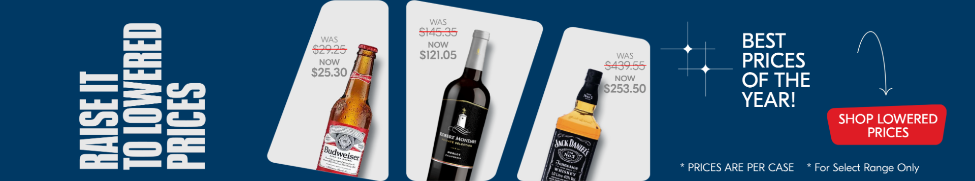 Spend $550 on Liquor Get $100 Cashback